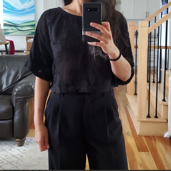 Aritzia Wilfred Blayze Lace Blouse, Small - Picture 3 of 8